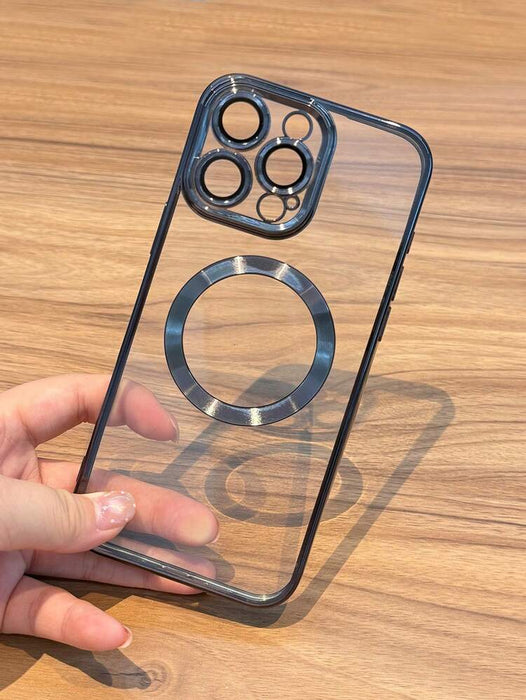1 funda para teléfono de TPU magnética a prueba de golpes para Iphone 12 Pro Max