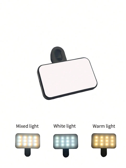 SHEIN Baijun XU 1 pieza Luz LED Selfie, Luz LED para teléfono, 3 modos