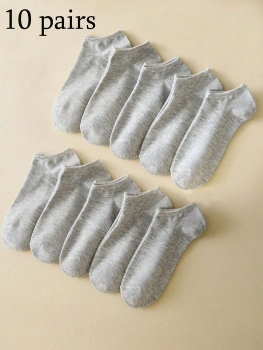 SHEIN 10 pares de calcetines unisex, calcetines deportivos