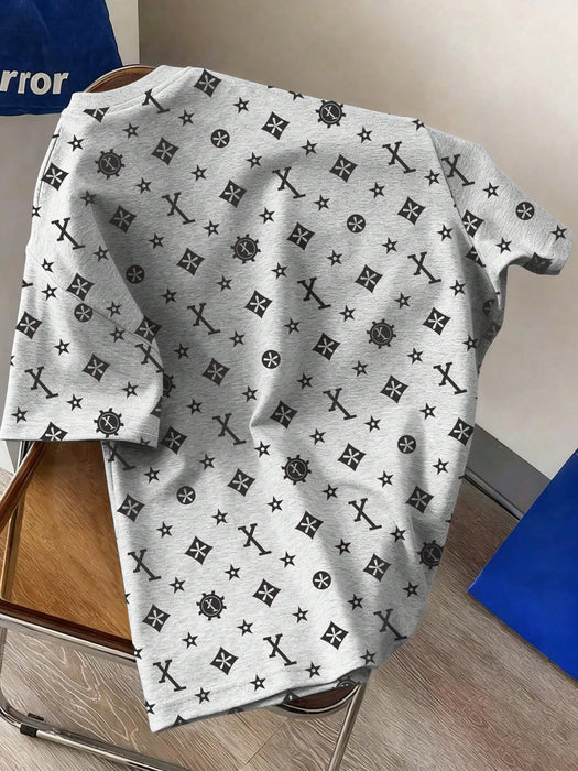 Camiseta de cuello redondo con estampado gráfico