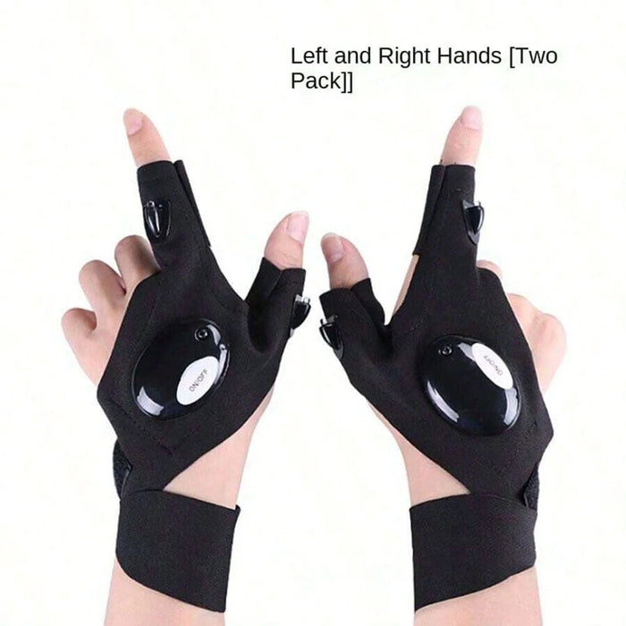 SHEIN Guantes de pesca LED para reparaciones de emergencia, guantes de iluminación