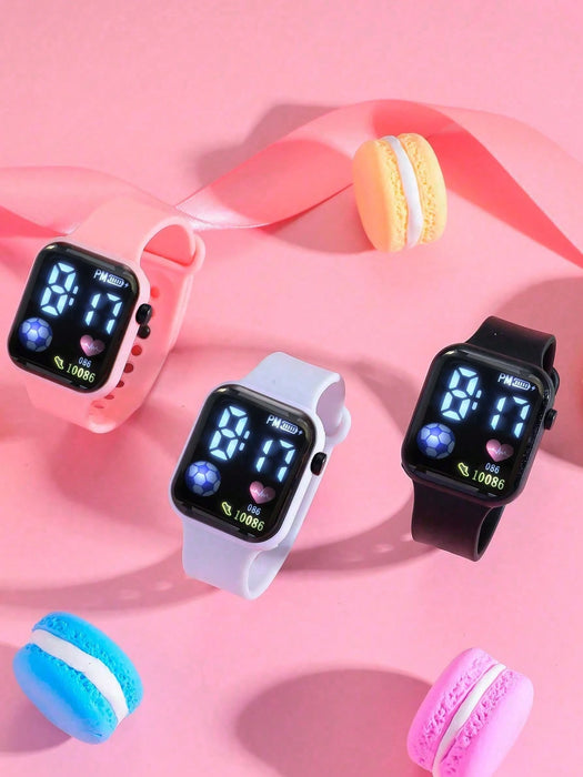 Shein 1 pieza Reloj electrónico para niños que muestra la hora y la fecha