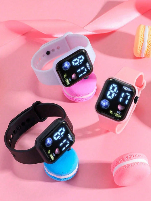 Shein 1 pieza Reloj electrónico para niños que muestra la hora y la fecha