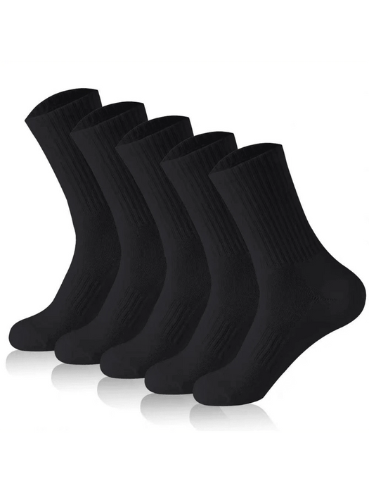 SHEIN 5 pares de calcetines de media caña de unicolor para hombre y mujer