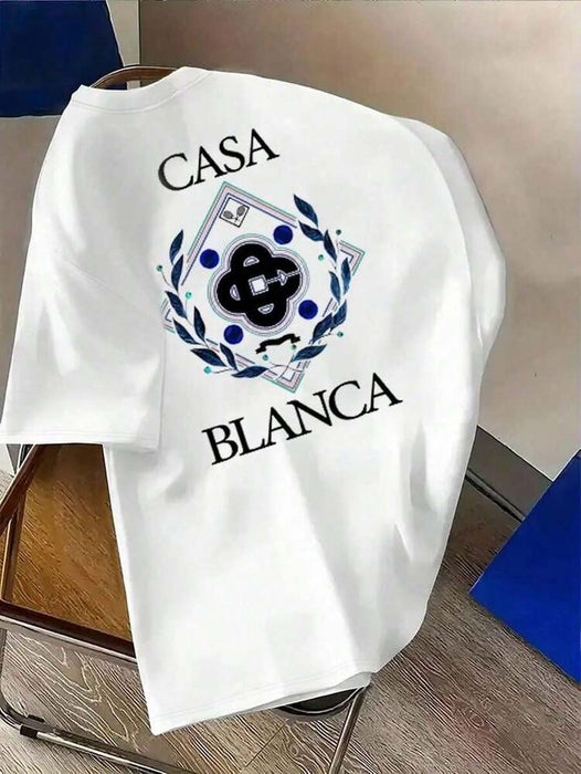1 pieza Camiseta de manga corta de cuello redondo