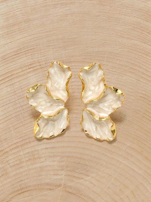Shein Pendientes elegantes de flores Glizzene para mujer