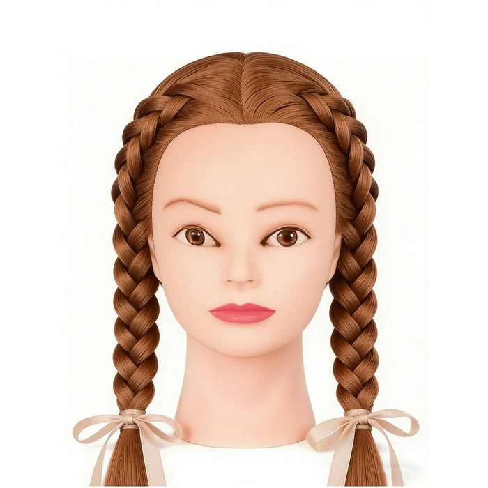 Shein Cabeza de maniquí de belleza con cabello liso de 21 pulgadas
