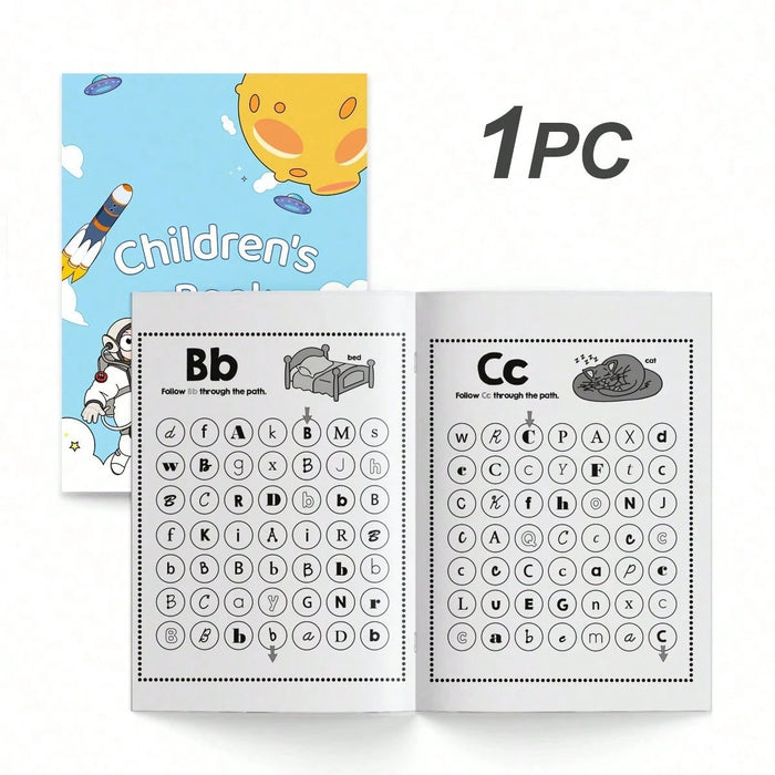 Libro de actividades del alfabeto inglés: divertidas páginas para trazar letras y colorear