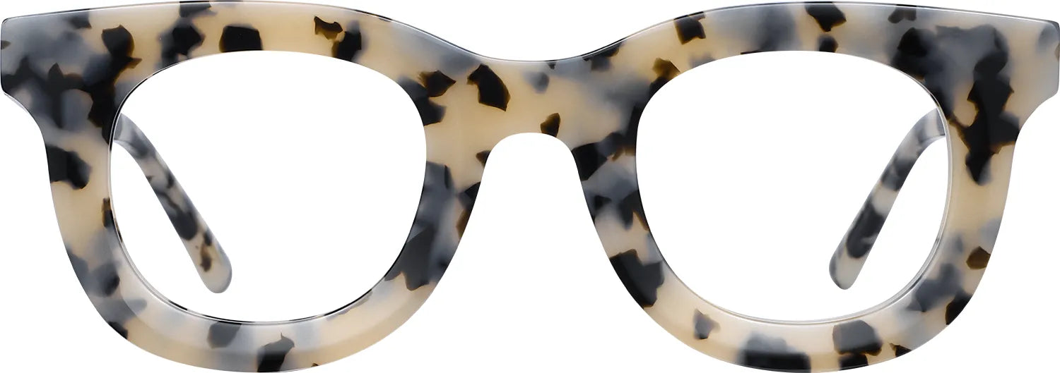 Estas gafas redondas de acetato con montura de carey