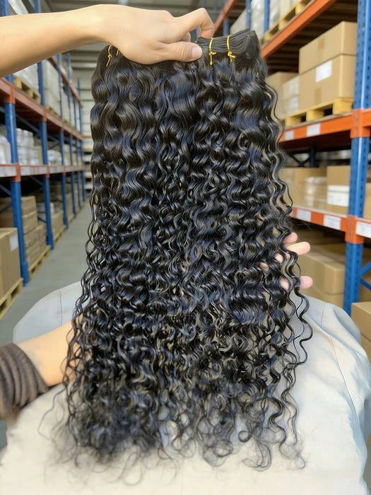 1pcs Extensiones de cabello sintético rizado para mujeres