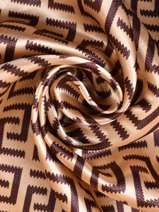 Bufanda multifuncional versátil y a la moda con estampado para la cabeza 1 unidad de 90 cm x 90 cm