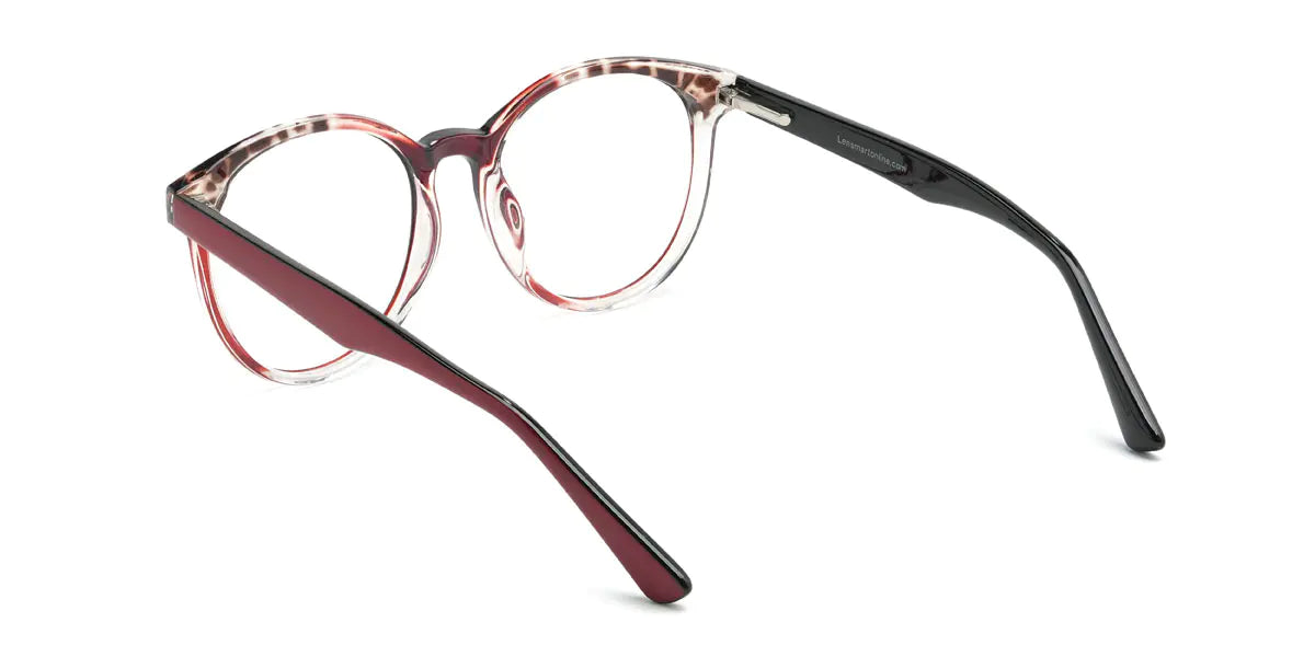 Gafas Redondo Rojo para Mujeres