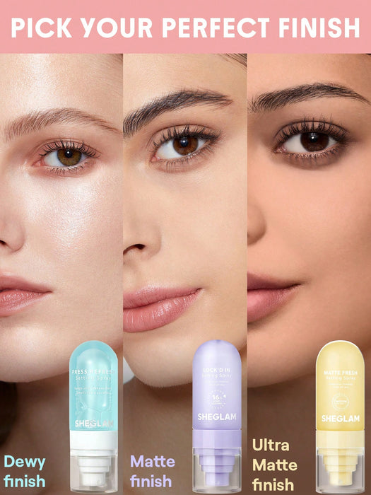 SHEGLAM Press Refresh Spray Fijador Marca De Belleza CosméTica Maquillaje Para Mujeres Y NiñA