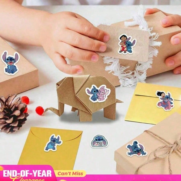 Shein 500 pegatinas/rollo de dibujos animados de Stitch