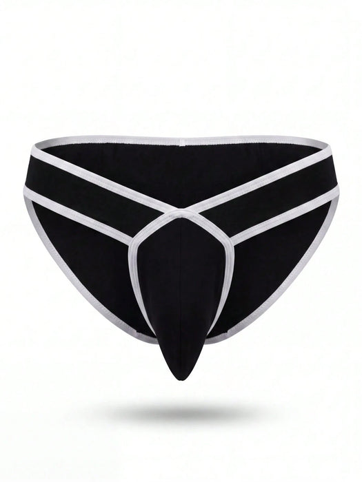 SHEIN DrisQ DrisQ Tanga de moda para hombres con recorte de color contrastante