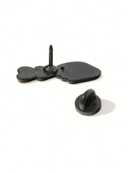 Shein 1 pieza Pin de esmalte con forma de corazón de dibujos animados lindos