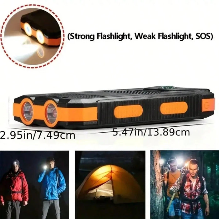 Loze Batería externa con cargador solar de 10000 mAh