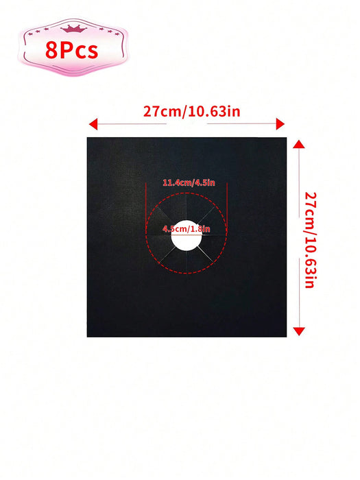 Shein 8 pcs de cubiertas reutilizables para quemadores de estufa de gas