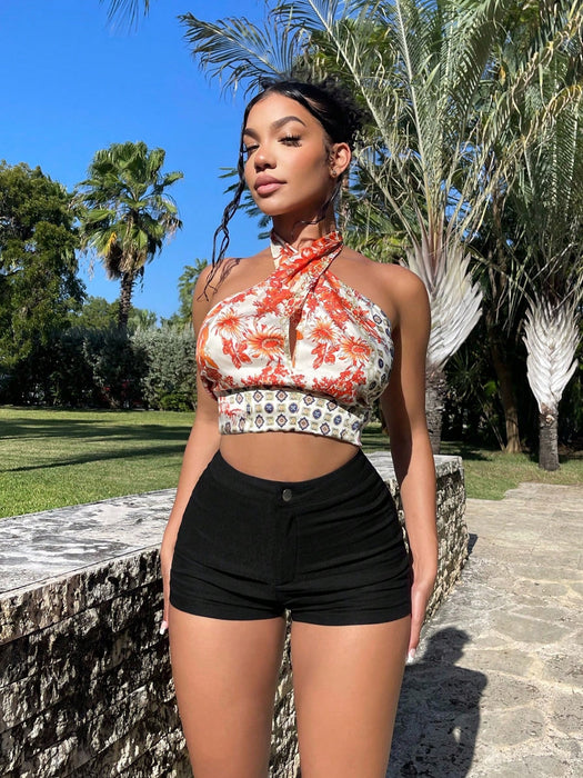 SHEIN SXY Shorts ajustados lisos de verano