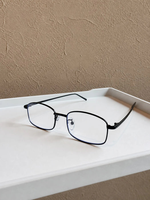 Shein 1 unidad de gafas retro de montura pequeña estilo Y2K con borde negro