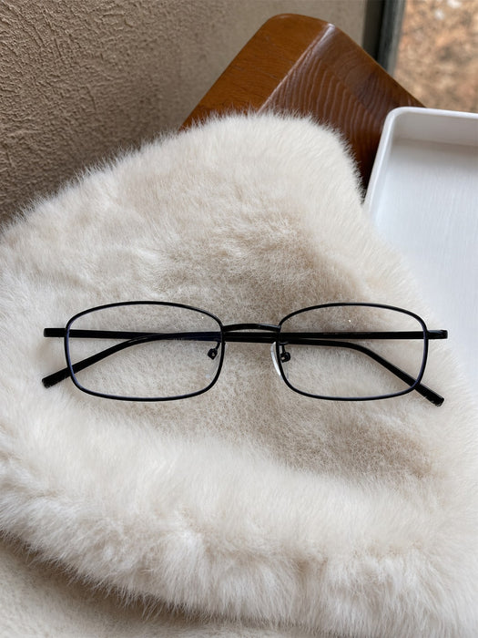 Shein 1 unidad de gafas retro de montura pequeña estilo Y2K con borde negro
