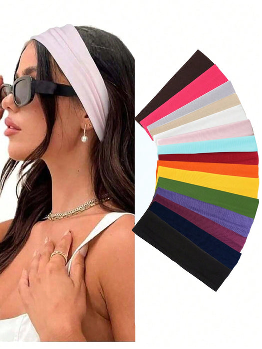 8 diademas antideslizantes de estilo aleatorio deportivas de moda para mujer