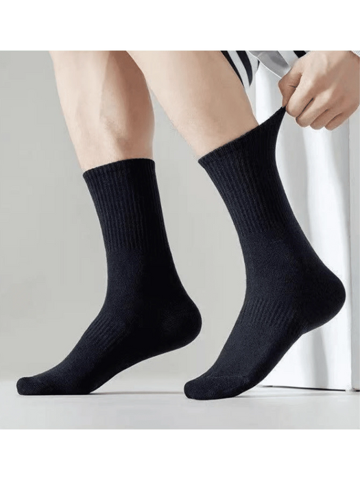 SHEIN 5 pares de calcetines de media caña de unicolor para hombre y mujer