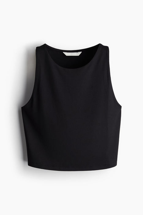 H&M Top corto en microfibra