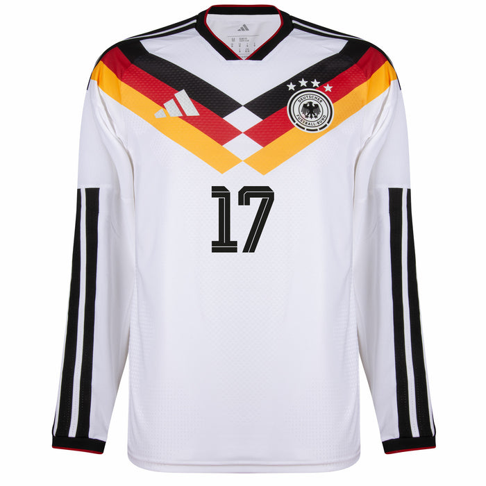 adidas Camiseta Alemania Auténtico Wirtz 17 M/L Local 2026-2027 (Dorsal Oficial)