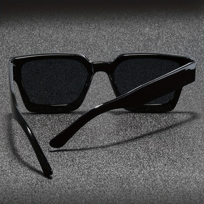 1 Par de Gafas para Hombre con Montura Completa Con Marco Cuadrado Intenso