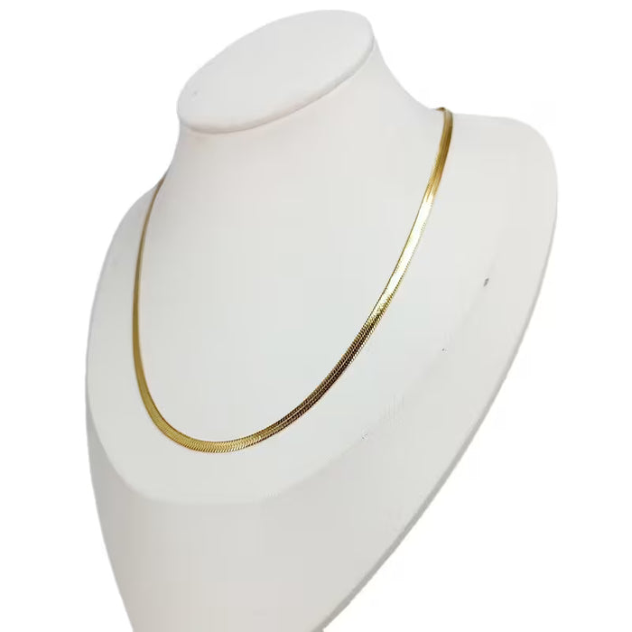 1 pcs Collar de acero minimalista de una sola capa para mujer