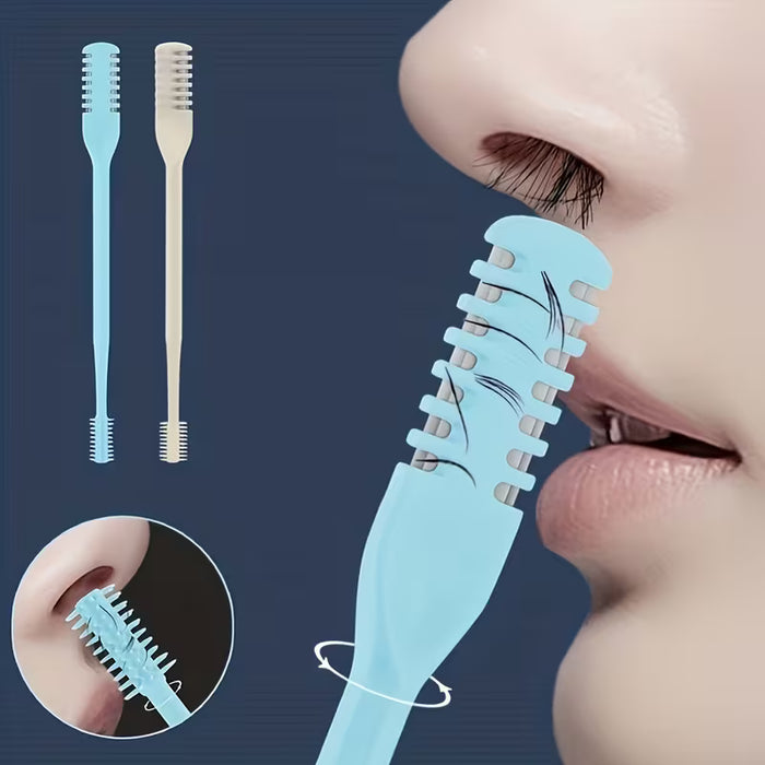 3 piezas Raspador de vello nasal de doble cara