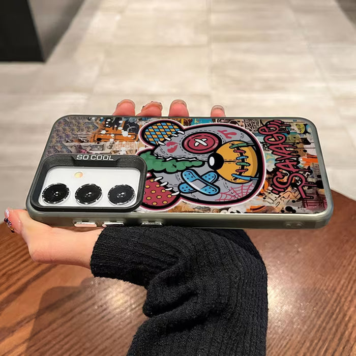 Funda para teléfono: Carcasa rígida de dibujos animados de marca de moda Galaxy S21 ULTRA