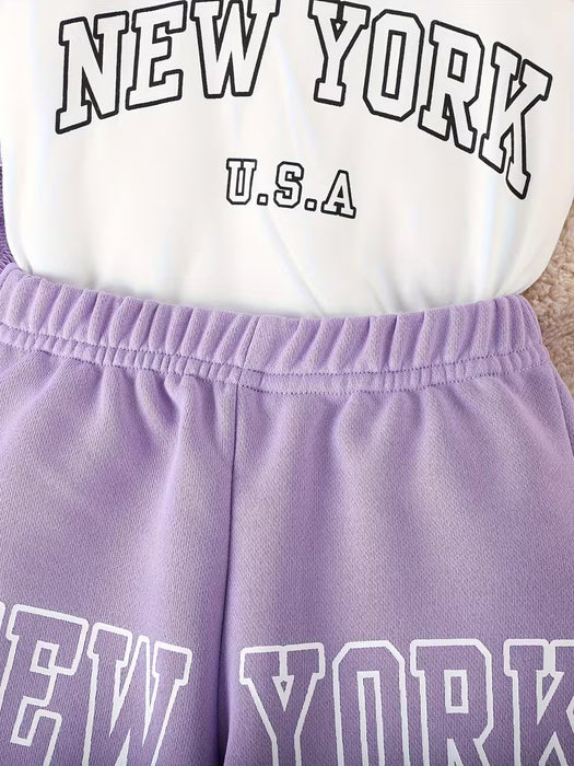 Conjunto de tres piezas para bebé niña de otoño e invierno