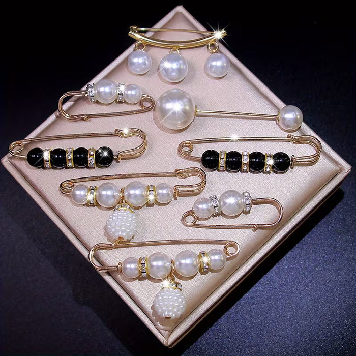 Conjunto de 8 broches para mujer, broche elegante para ajustar la cintura