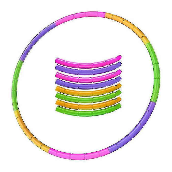 Aros de hula-hula de plástico desmontables, equipo de ejercicio