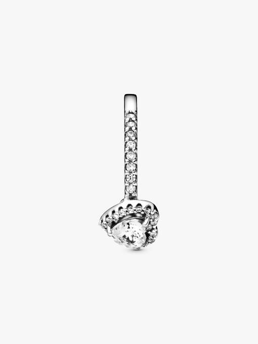 Pandora Anillo de corazón elevado Plata esterlina
