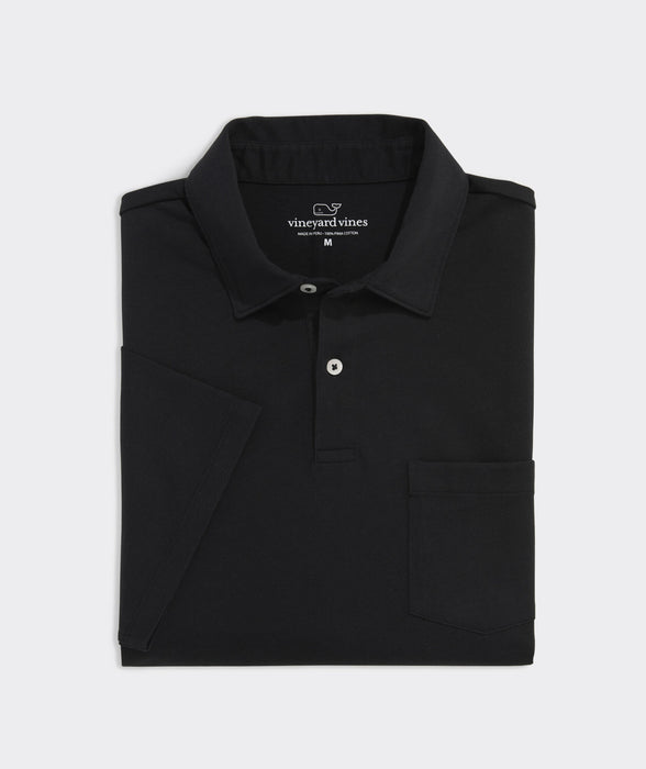 Vineyard vines Polo basico con bolsillo