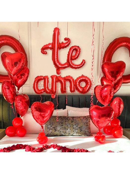 SHEIN Globo de aluminio con la letra "Te Amo" en español (506 unidades)