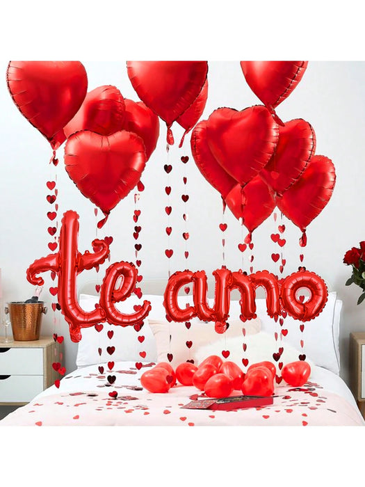 SHEIN Globo de aluminio con la letra "Te Amo" en español (506 unidades)