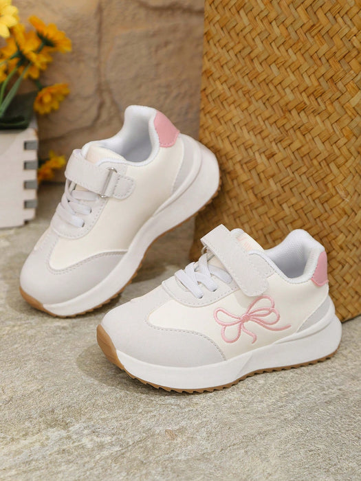SHEIN 1 par de zapatillas deportivas ligeras y bonitas con lazo estilo princesa para niñas
