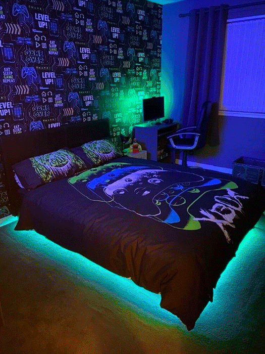 1 Pieza de 1M Tira de luces LED de ABS con cambio de color