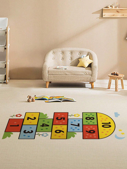 SHEIN Juego de 2 pegatinas autoadhesivas para suelo con diseño de rayuela 30*60CM