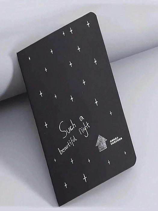 SHEIN 1 pieza Cuaderno de bocetos negro de 60 páginas