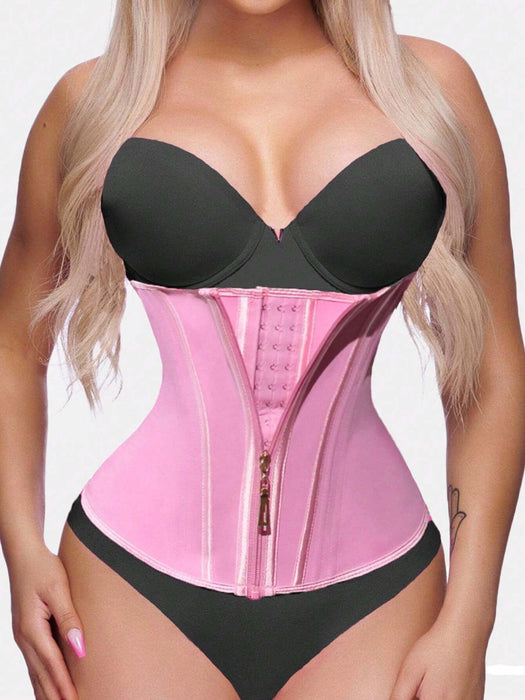 SHEIN 1 Entrenador de cintura con cremallera de compresión alta, para mujer