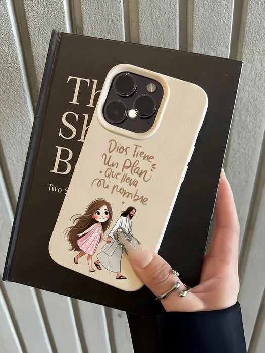 1 Funda de teléfono con gráfico de niña y sacerdote blanco, para Iphone 13 Pro Max