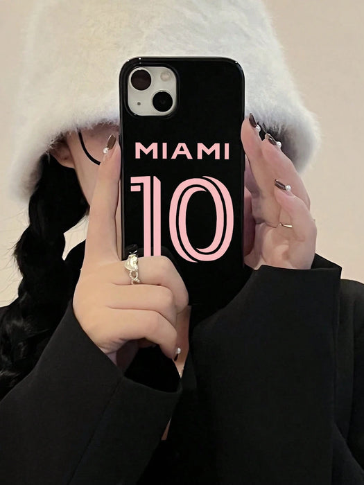 1 Funda de teléfono con estampado de 10 Miami, para iPhone 12 Pro Max