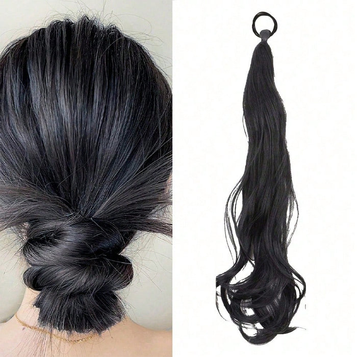 SHEIN 1 pieza de extensión de cabello sintético con estilo torcido de 20inch
