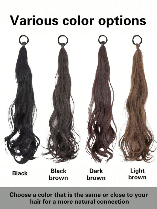 SHEIN 1 pieza de extensión de cabello sintético con estilo torcido de 20inch