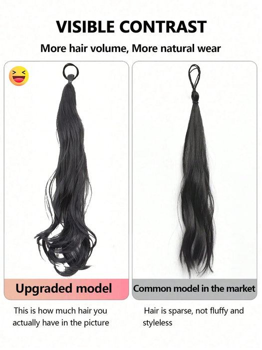 SHEIN 1 pieza de extensión de cabello sintético con estilo torcido de 20inch
